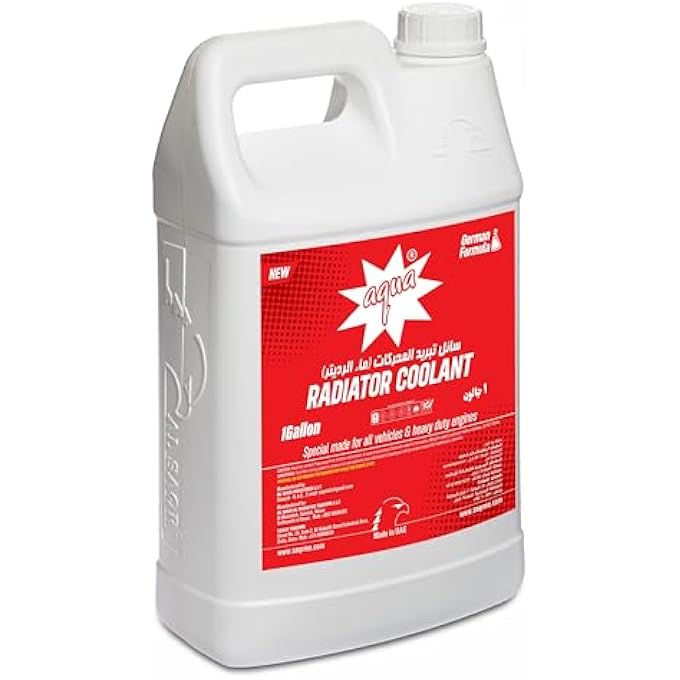 أكوا سائل تبريد الرادياتر بمحرك فورمولا 1 جالون ألماني أحمر | سائل تبريد المحرك عالي الأداء | مضاد تجمد عمر طويل لجميع المركبات | الحماية من التآكل والحرارة الزائدة - Image 2